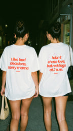 J'aime les mauvaises décisions – T-shirt unisexe oversize