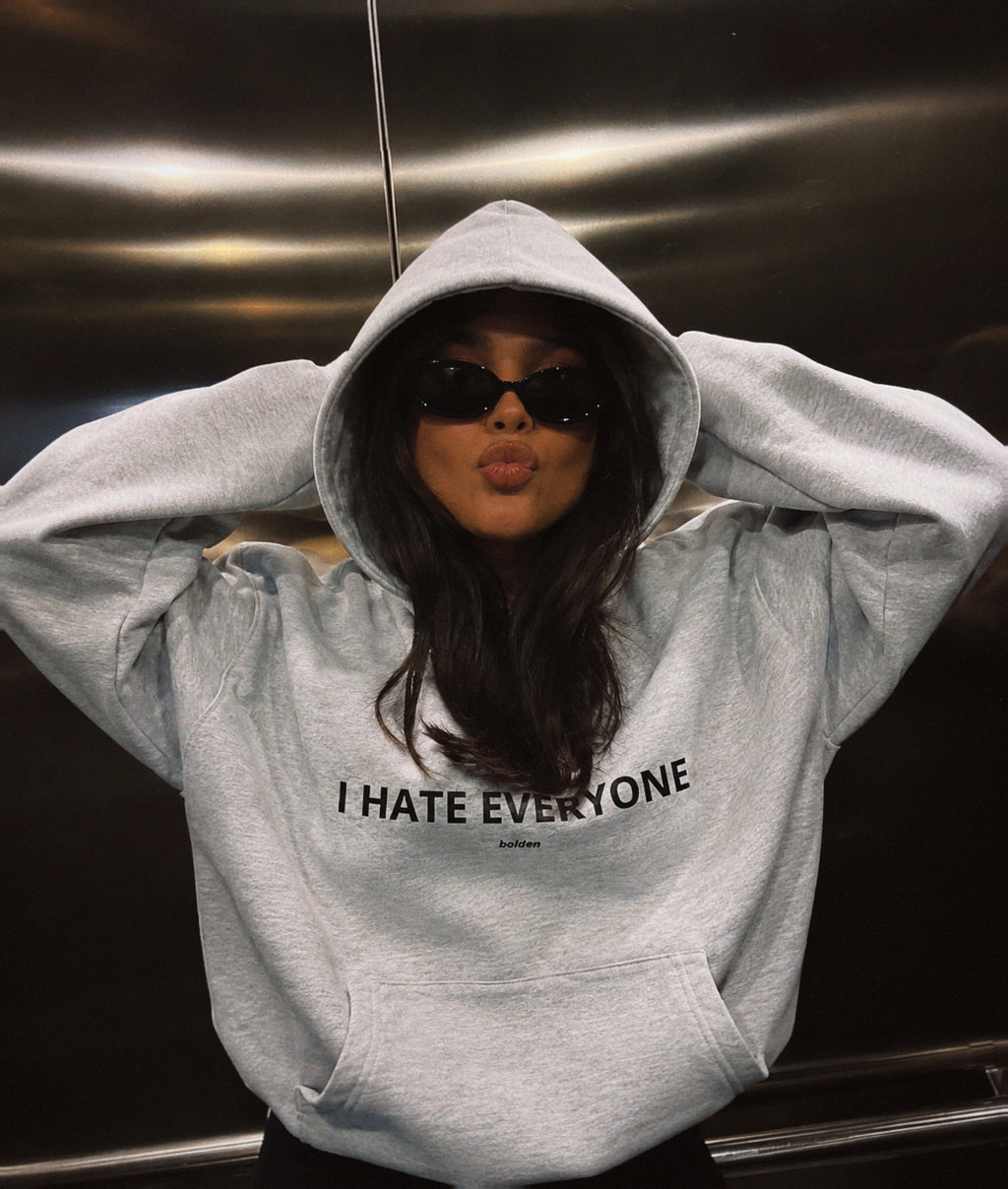 I hate everyone - Unisex Oversized Hoodie
