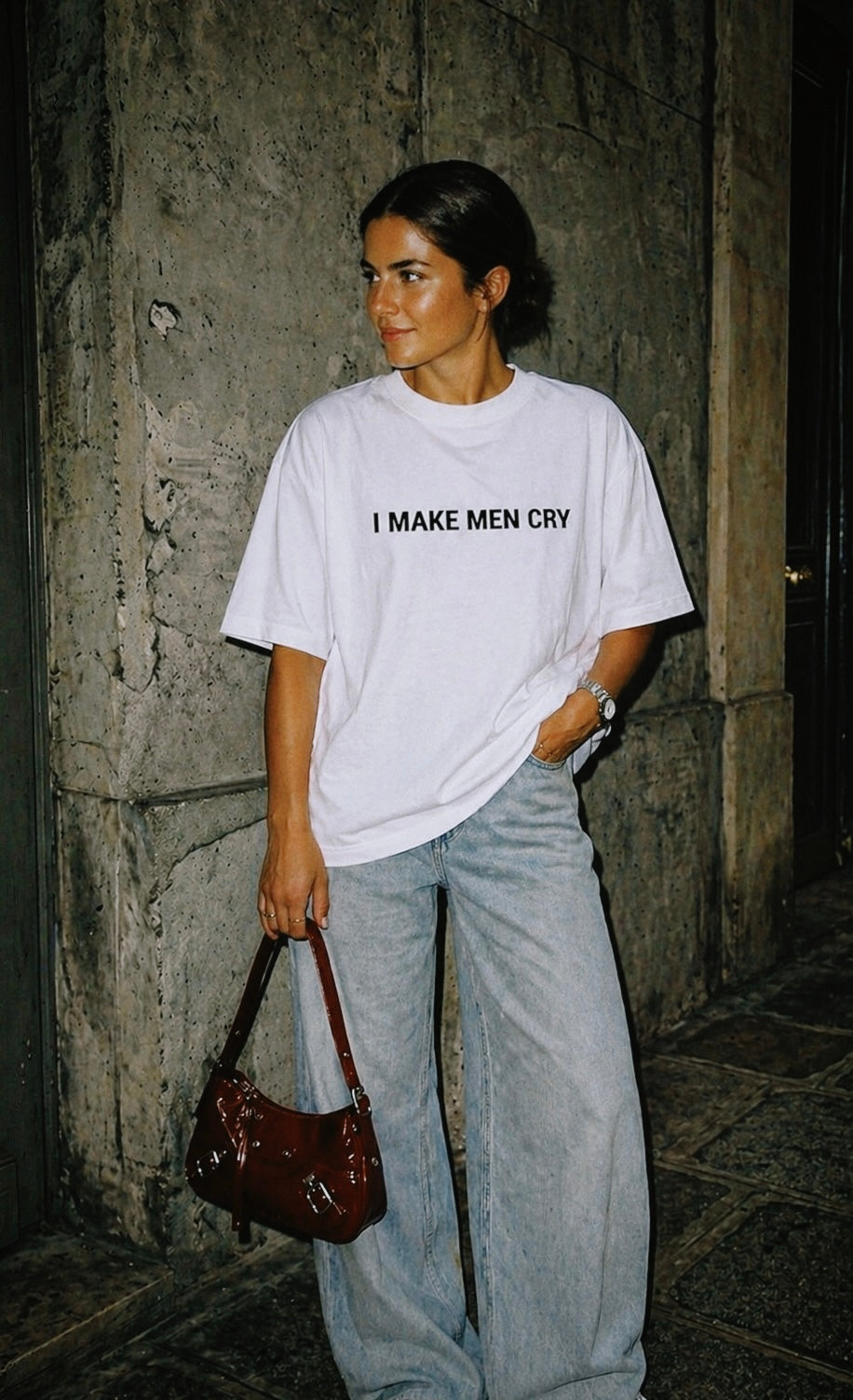 Hago llorar a los hombres - Camiseta unisex extragrande